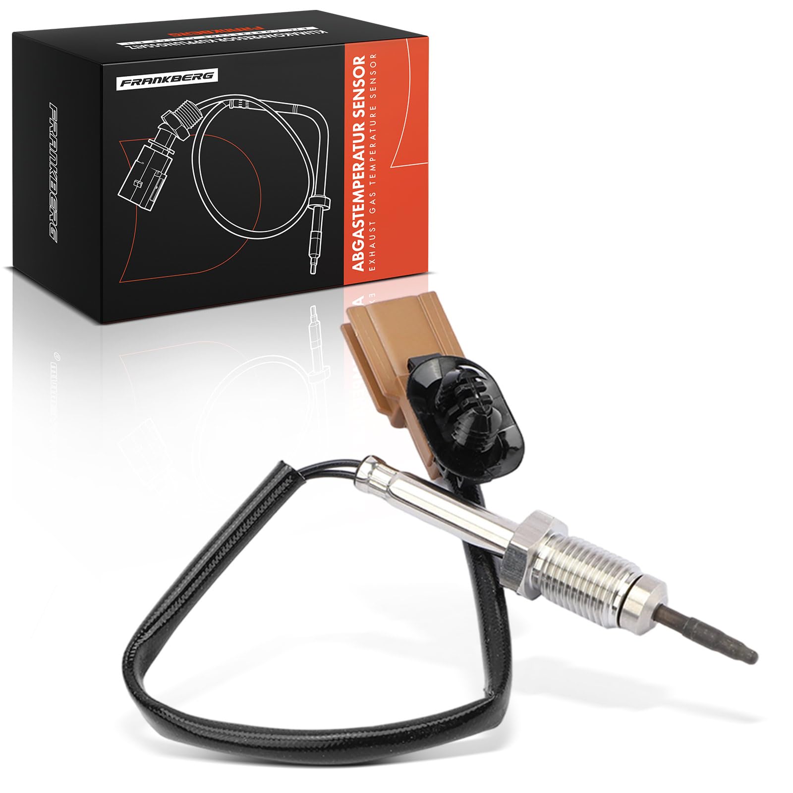 Frankberg Sensore di temperatura dei gas di scarico | A6079052900; Compatibile con: Citan Van/MPV W415, CLA Coupé C117, Citan Mixto (cabina doppia) W415, Classe GLA X156