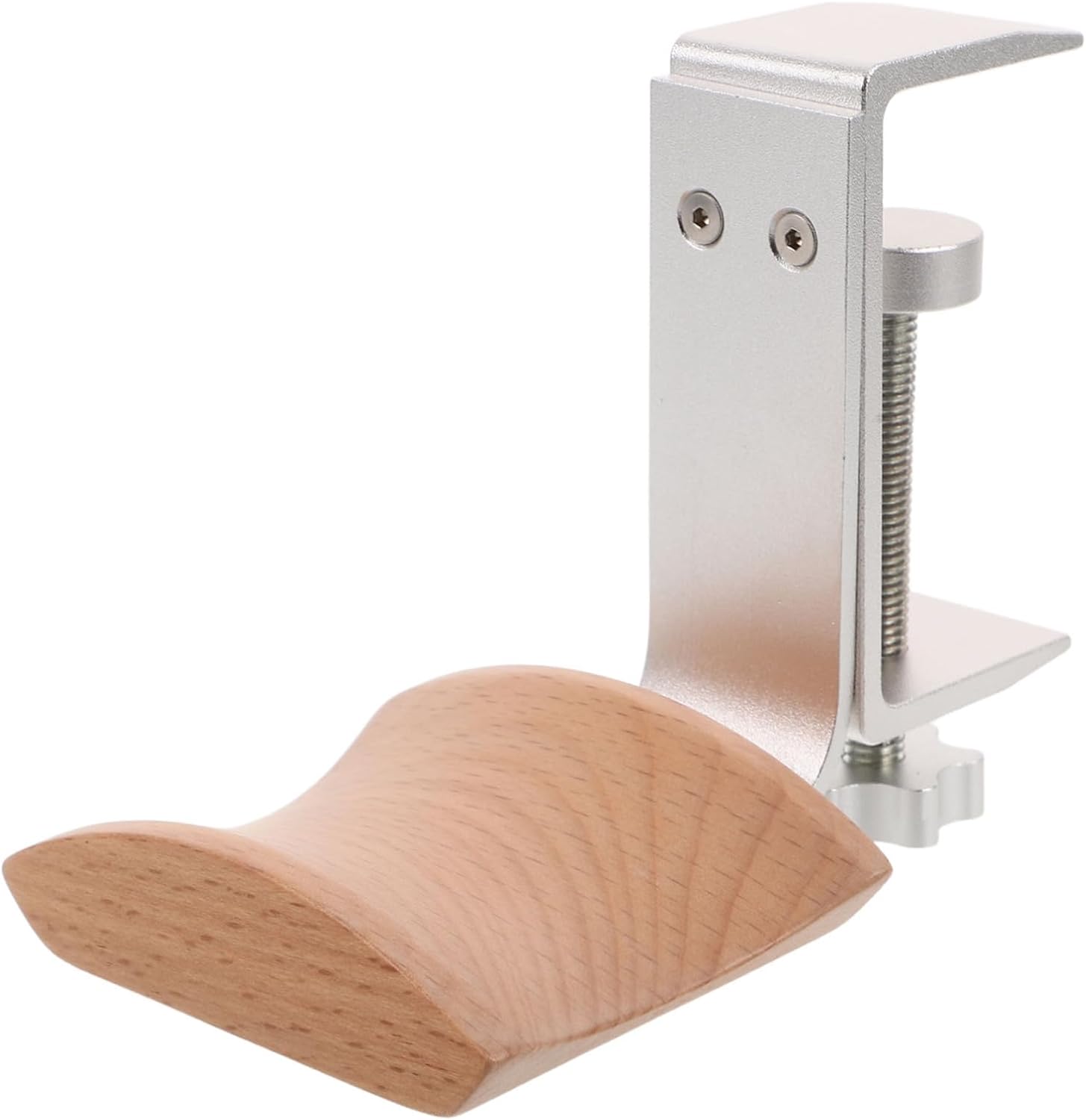 HOMSFOU Wooden Headphone Stand Modern Design Bracket for Desk Wall-mounted Headset Holder Stereo Headphone Rack