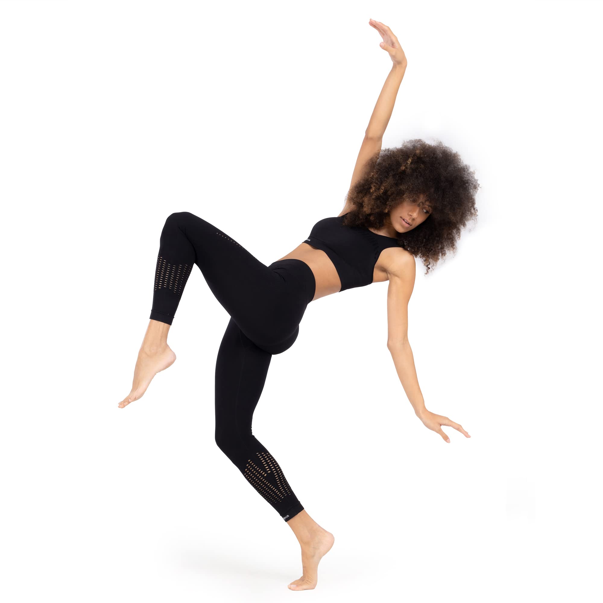 Invertika Leggings Snellenti Sportswear Leggins Donna in Microfibra Anticellulite - Modelleanti - Contenitivi - Vita Alta Termico Made in Italy