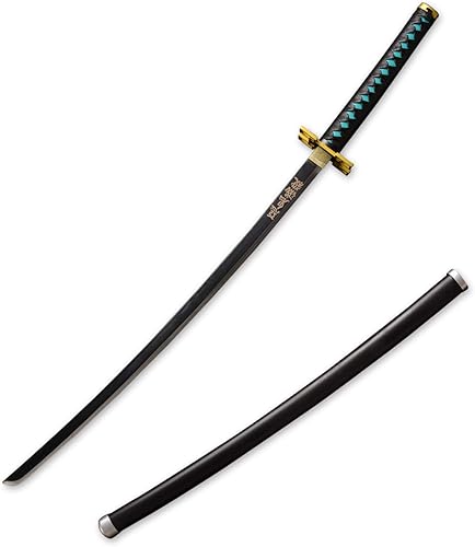 Miniatura 112 de Sword fort - Katana de acero al carbono de metal real, espada Katana de Rengoku/Tanjiro/Inosuke de anime Demon Slayer, alrededor de 41 pulgadas