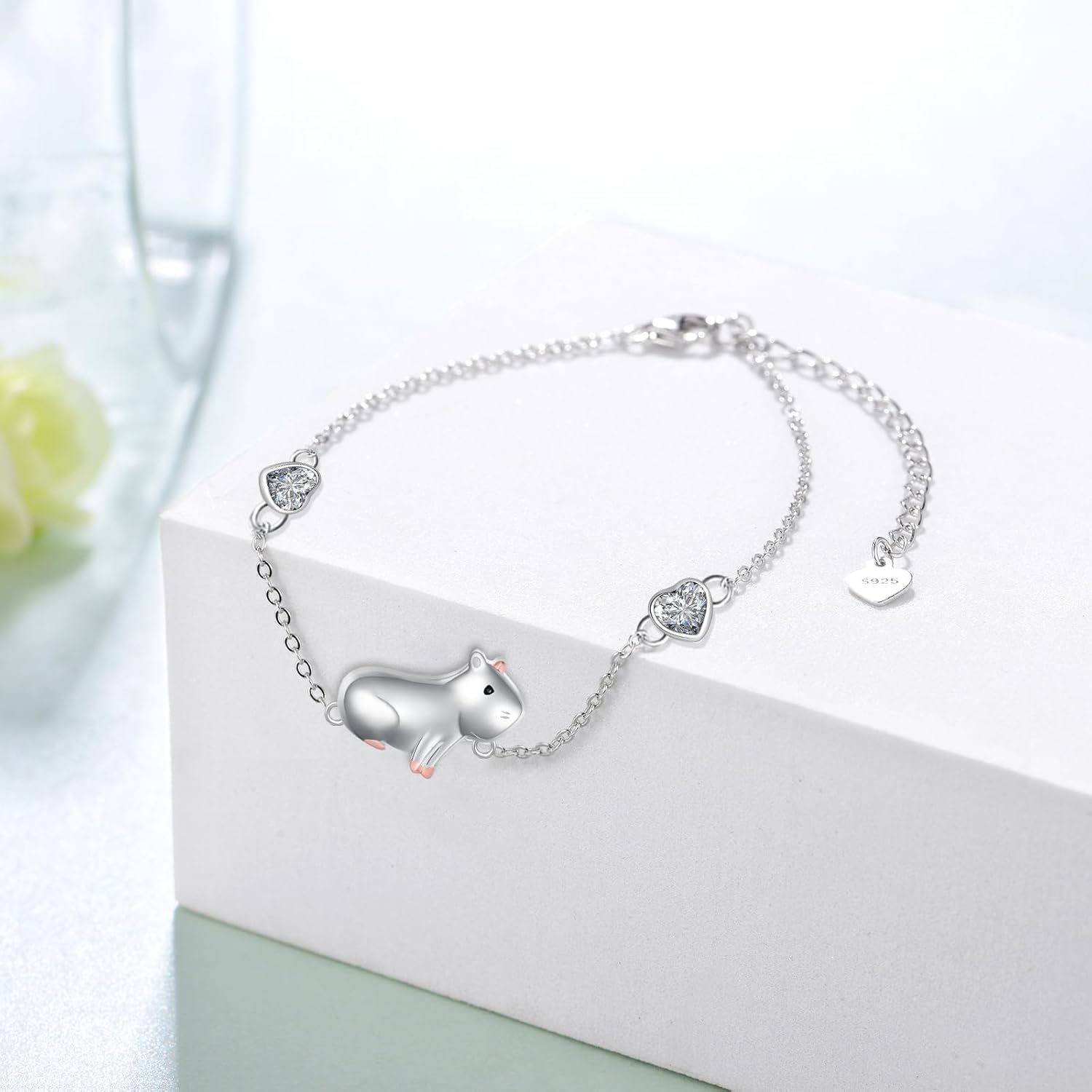 TYSO Capybara Bracelet 925 Sterling Silver Capybara Gifts Capybara Stuff Cute Capybara Bracelet Jewelry for Women - Image 2