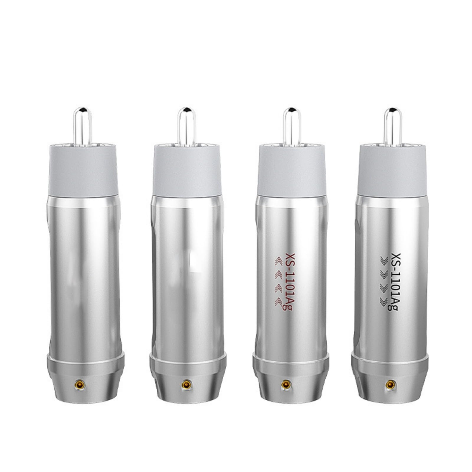 Générique Prises de Musique, câble Coaxial, Adaptateur de Son pour Lecteur de Musique, amplificateurs, fiches de Connexion pour équipement Domestique, câble argenté