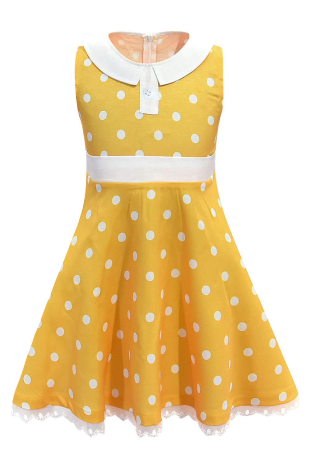 Werycos Girls Yellow Dress Toddler for Little Girls Halloween Cosplay Costume