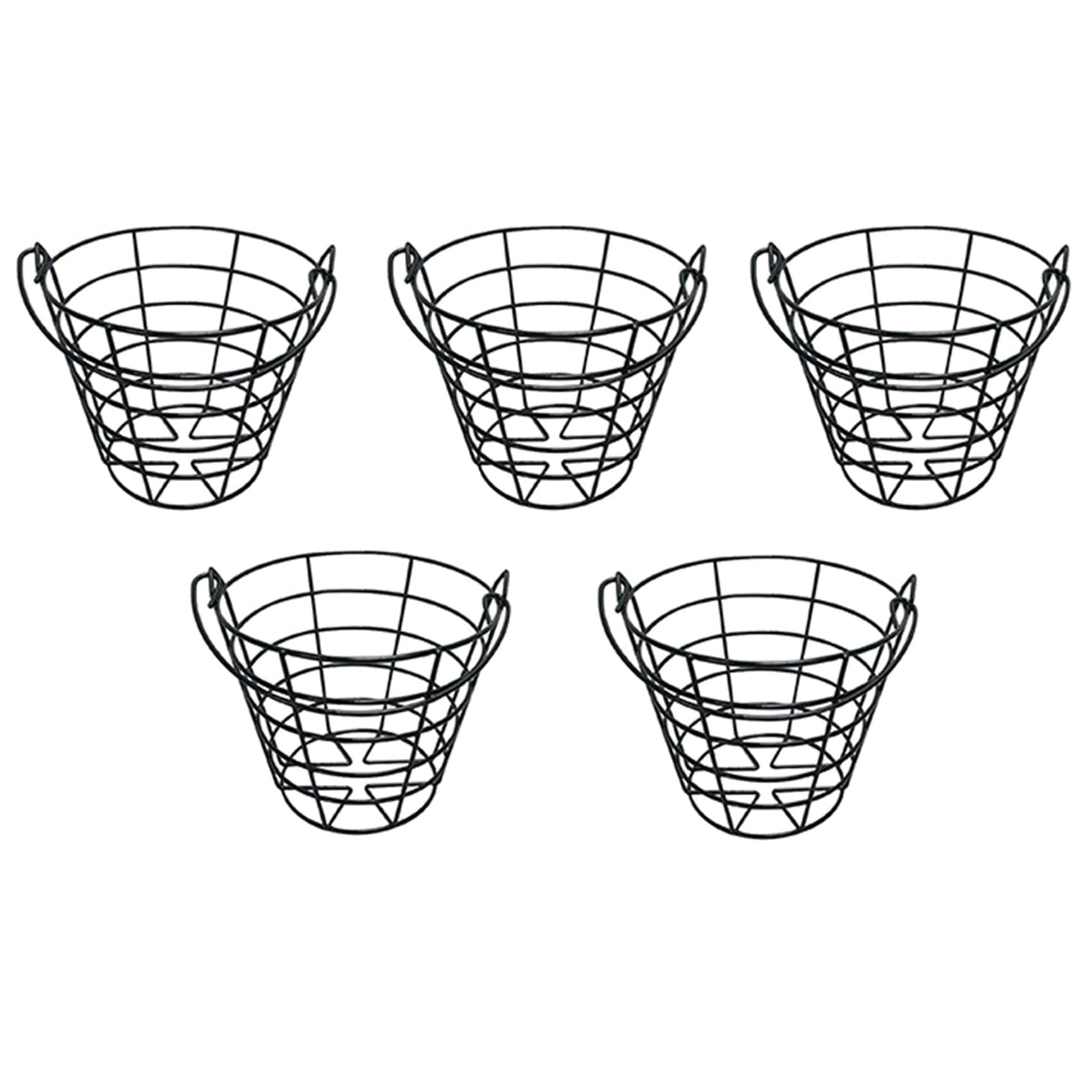 Caja de almacenamiento de pelotas de golf para evitar pérdidas pack de 5 cestas con asa 6