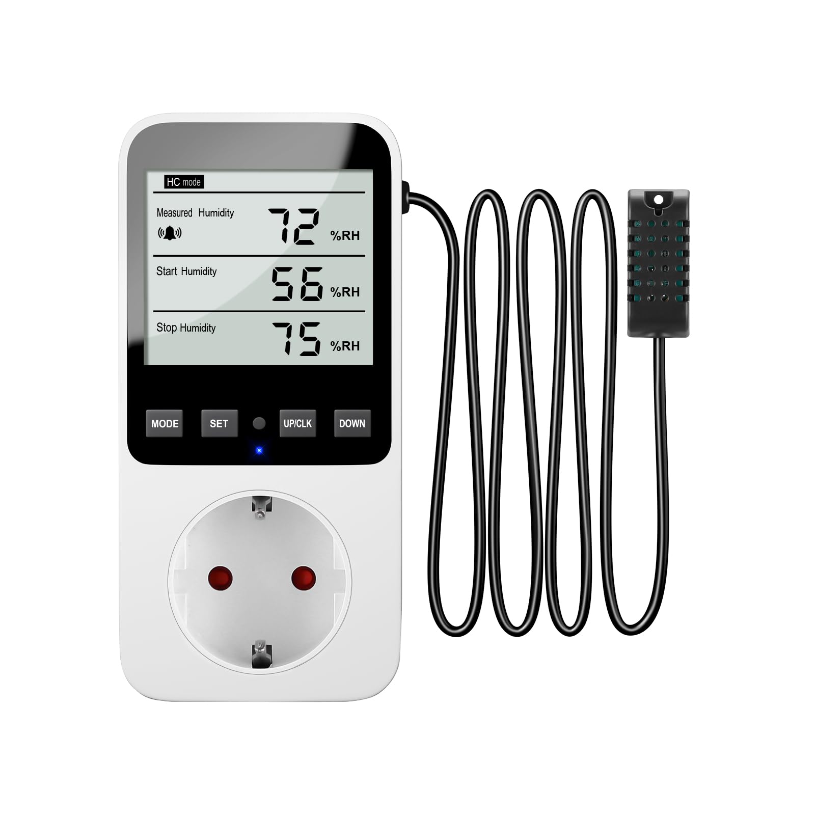 INKBIRDPLUS Feuchte- und Temperaturregler Steckdose 230V mit Alarmfunktion