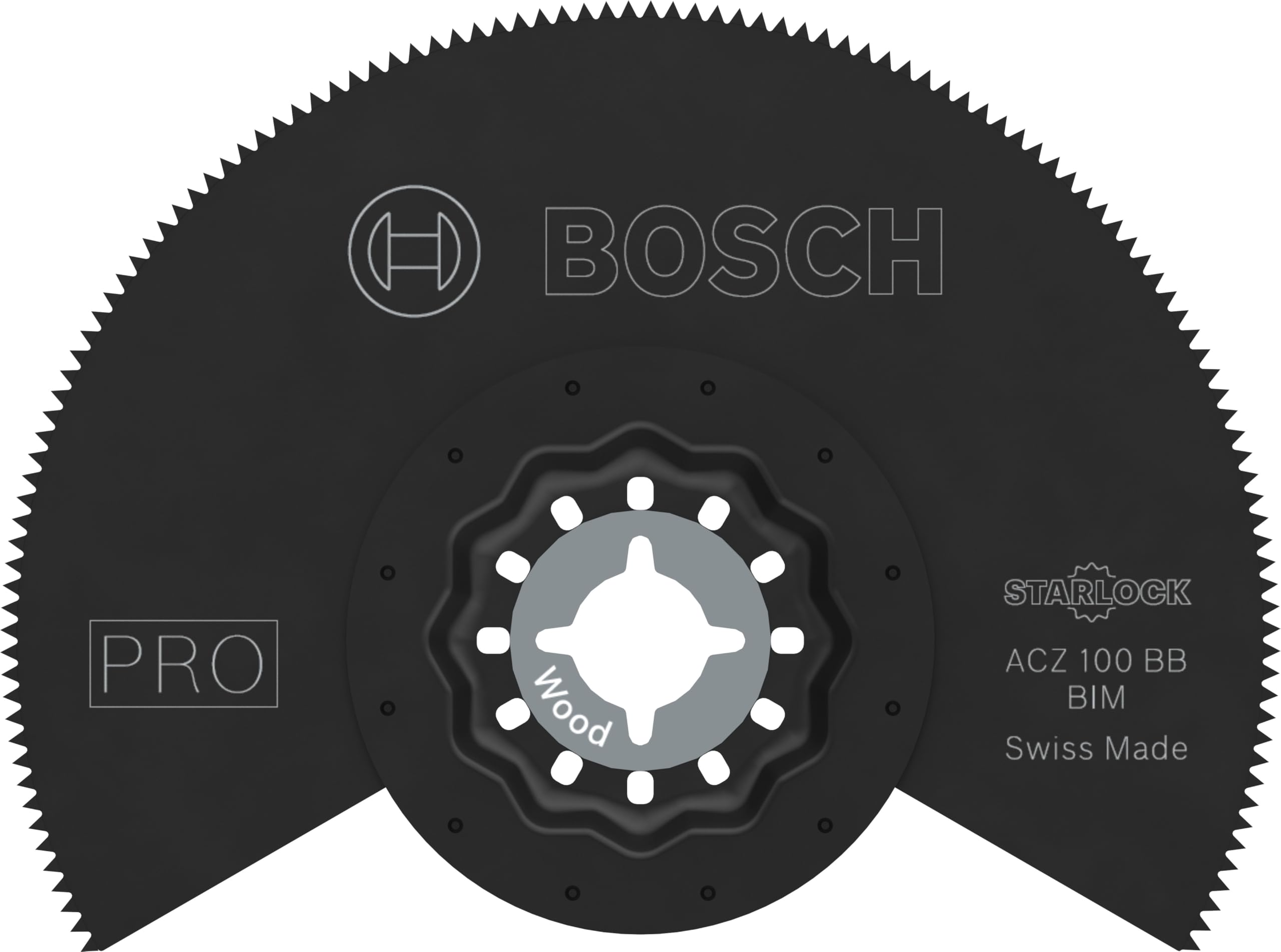 Bosch 10x Hoja multiherramienta PRO Multi Material ACZ 100 BB (para Vinilo laminado sólido, PVC, Madera con clavos, Ø 100 mm, Professional Accesorios Multiherramienta)