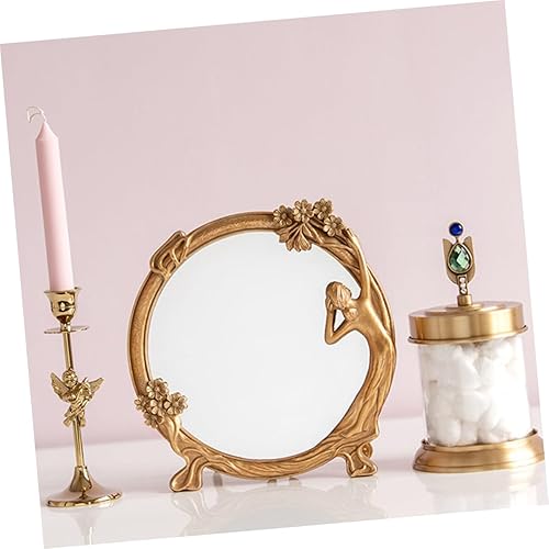 Miniatura 2 de DECHOUS Espejo cosmético retro maquillaje espejo de tocador luz vintage mesa superior espejo habitación de las mujeres Dec