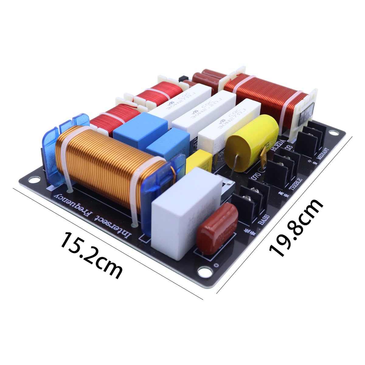 Diviseur de fréquence avancé 3 voies pour haut-parleurs 4 combinaisons sonores Diviseur de fréquence sonore PA-3808