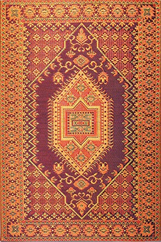 Mad Mats Oriental Turkish Indoor/Outdoor Floor Mat, 4 by 6-Feet, Rust Mad Mats Oriental Turkish Indoor/Outdoor Floor Mat, 4 by 6-Feet, Rust