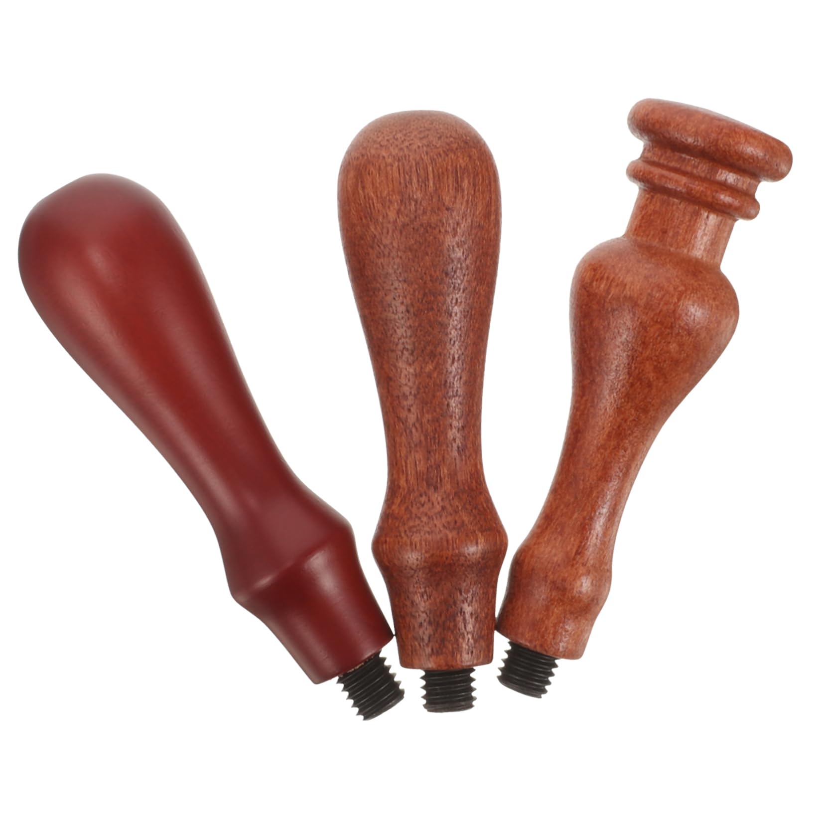 HAPINARY Wooden Fire Paint Handle Accessories Seal Wax Hand Shank Vintage Stamp Handle