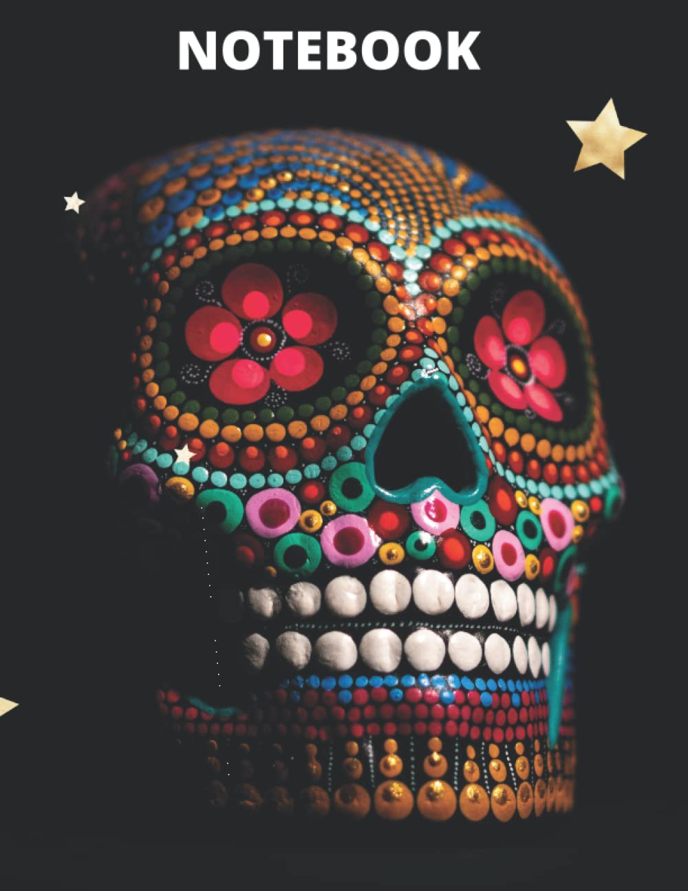 Skull Notebook, Skull Horror Organizer Lover, Log Notebook for Notes and Ideas .