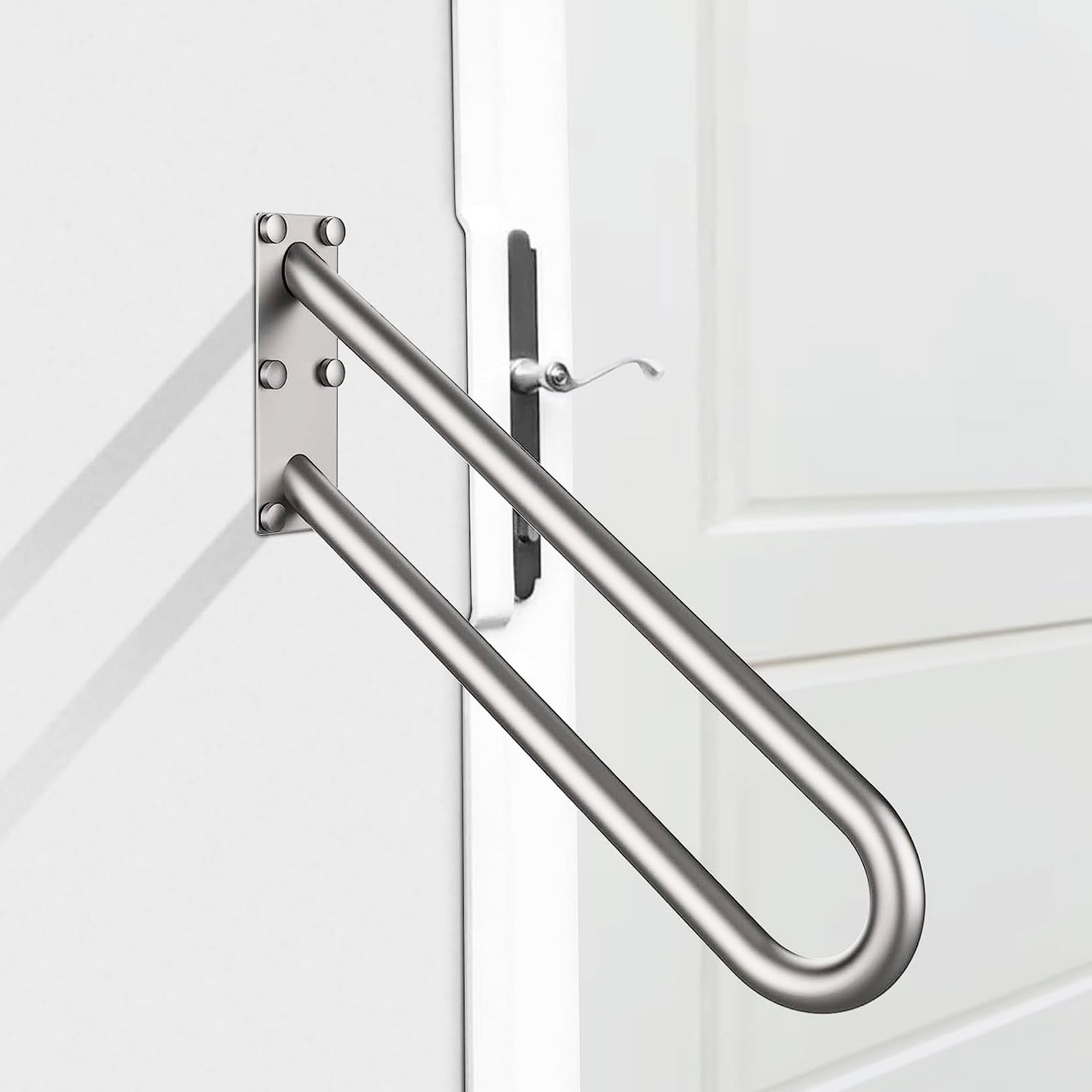 FKXSXAZ Handrail for Outdoor Steps, Wall Mounted Grab Bar Garage Proch Stair Railings 1-3 Stainless Steel Hand Rails Elderly, Kids, Pregnant(Size:70cm/27.6)
