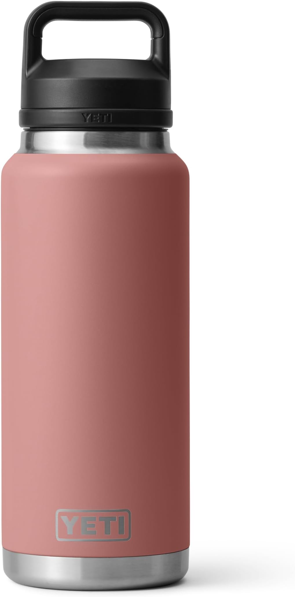 YETI Rambler 36 oz Bottle, Vacuum Insulated, Stainless Steel with Chug Cap, Sandstone Pink