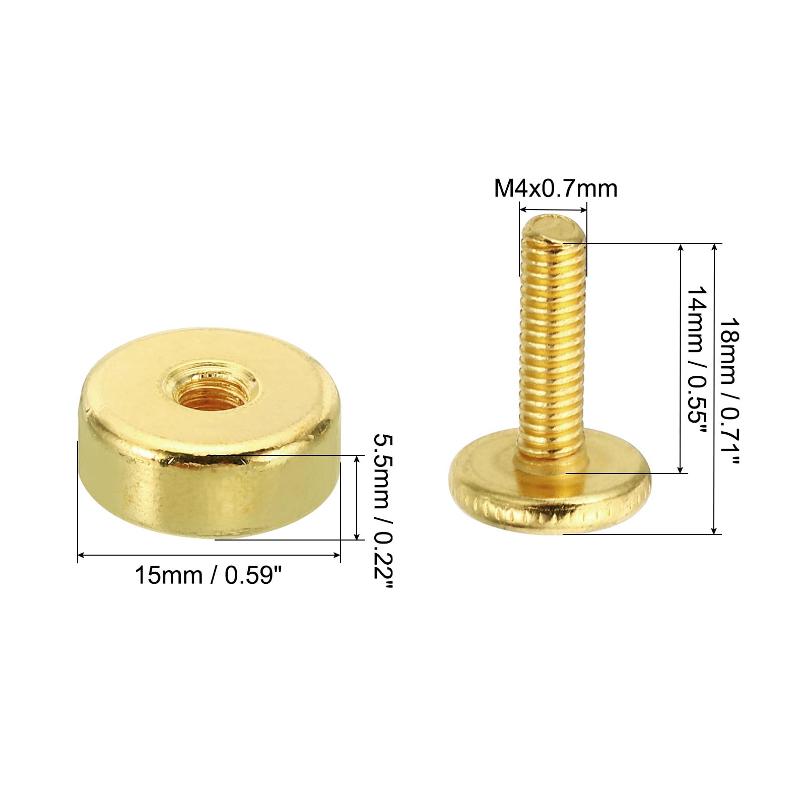 PATIKIL M4x12 Standoff Screws with Spacers - Image 2