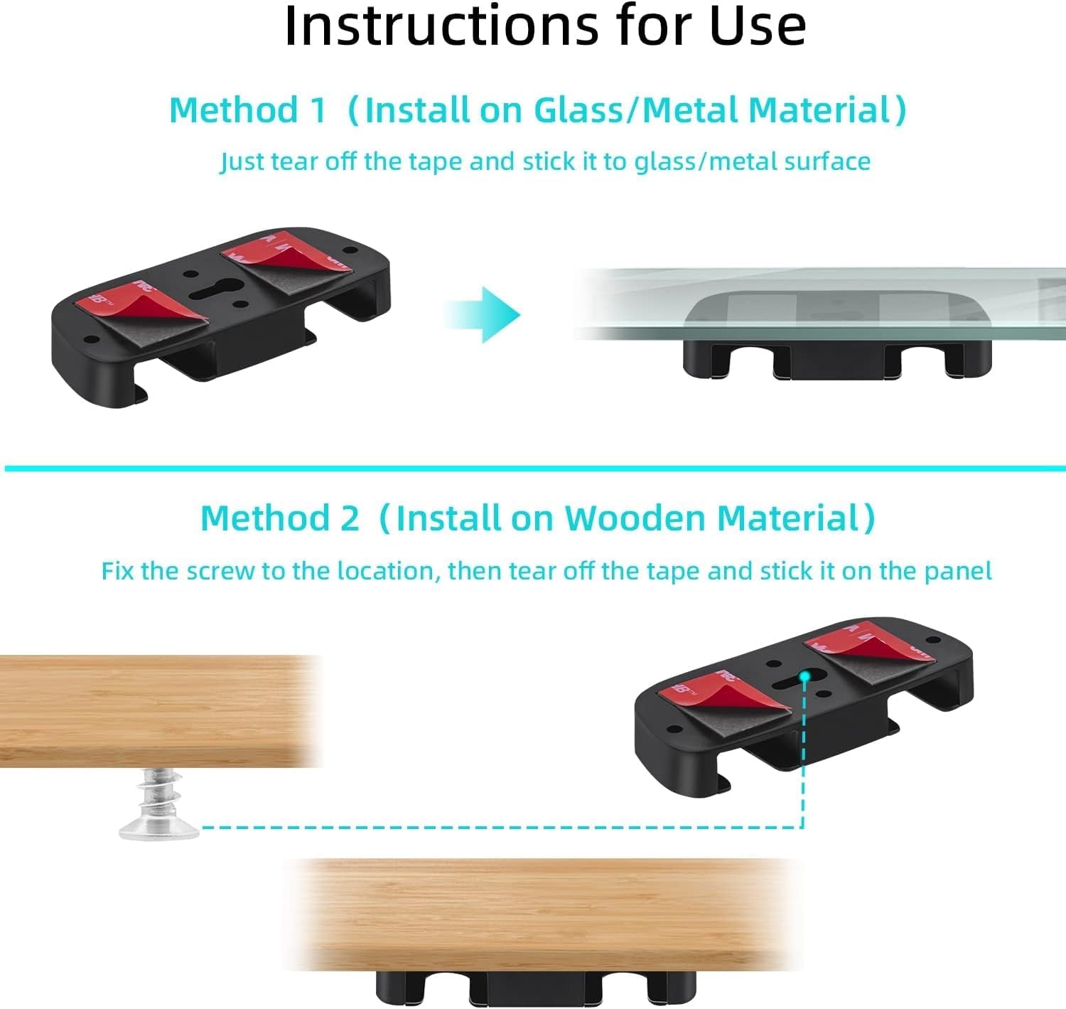 PlayStation Controller Mount Bracket for Under Desk Holder Stand - Table Organizer and Desk Management for PS5/PS4