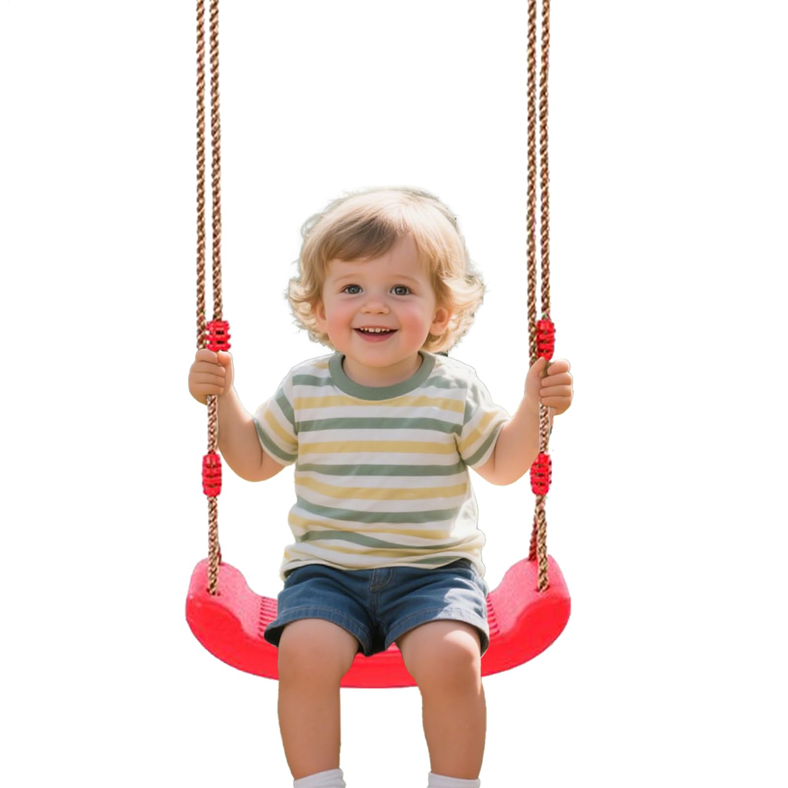 Siège oscillant pour enfants et adultes avec fixations robustes pour intérieur