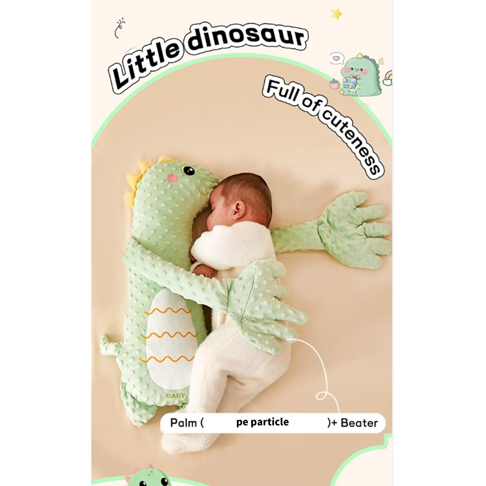 Automatisch klopfender Baby Schnuller, schöne Cartoon Stimmung, beruhigende, Schlafhelfer, ergonomisches Design für Neugeborene, Baby Beruhigungskissen