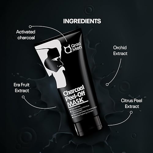 Miniatura 5 de Qraa - Máscara de carbón para hombre, 1.76oz