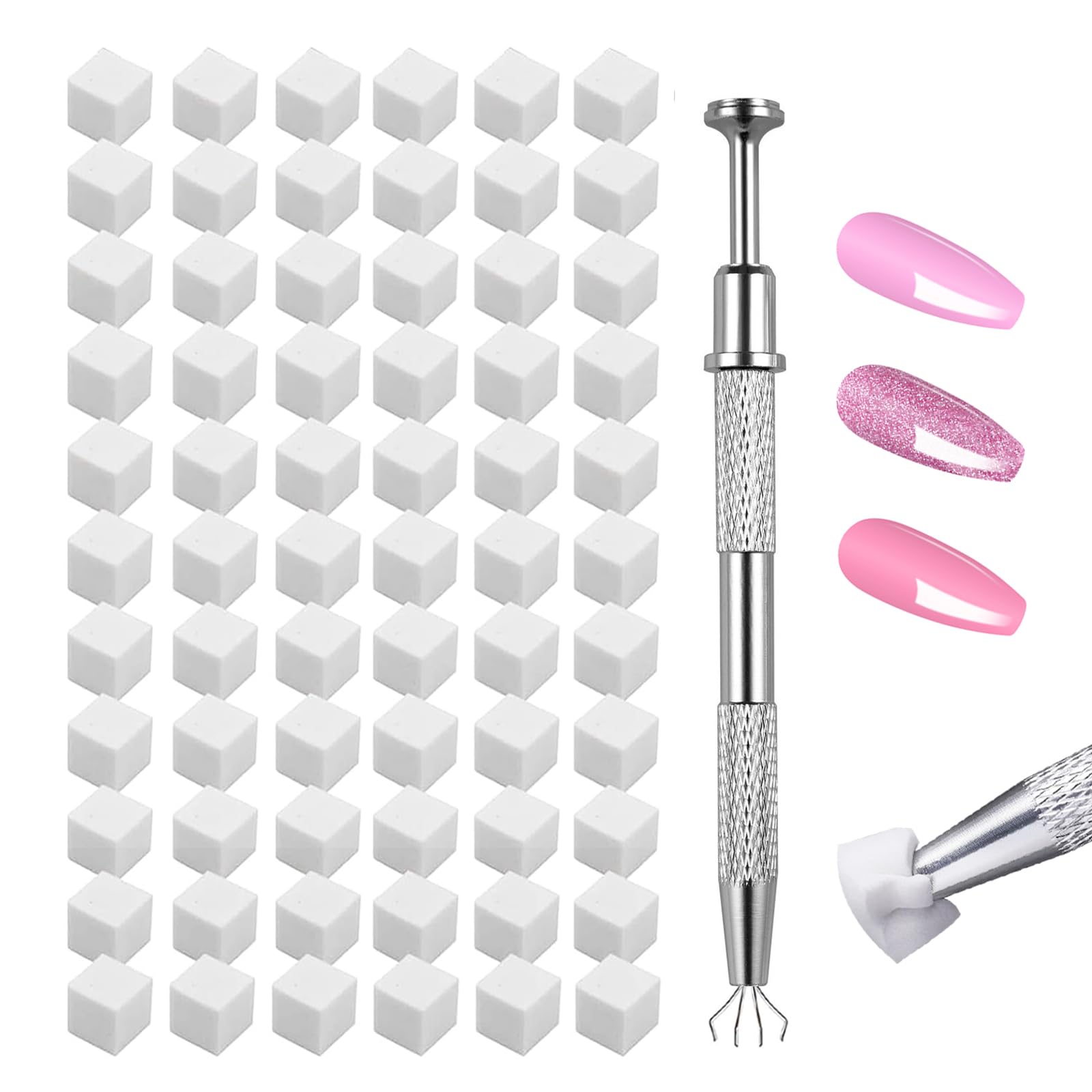 Photo 1 of GASRONS Soft Nail Sponges?250PCS?, Reusable Nail sponges,Nail DIY sponges, Nail Art sponges, 1PCS Grabbing Pen and Nail Brush Professional Accessories Manicure Salon Supplies