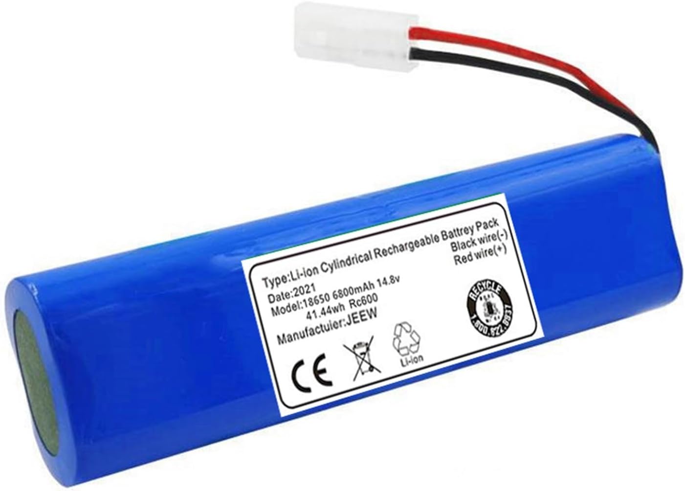 14.8V 6800mAh Battery Pack Compatible for Qihoo 360 S6 Robotic Vacuum Cleaner Spare Parts Accessories Replacement Batteries (Color : 6800mAh)