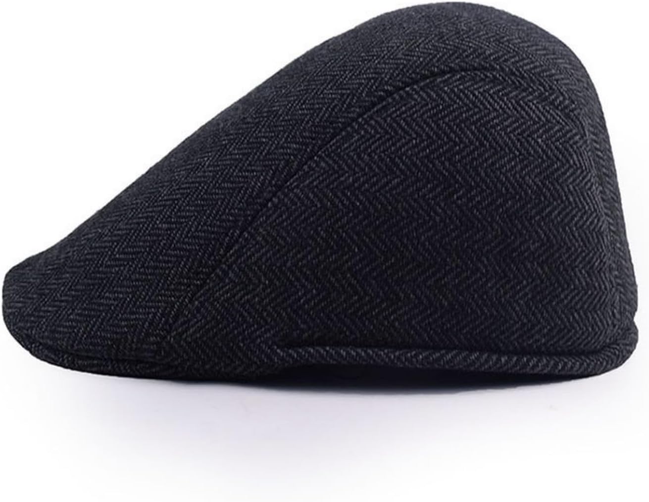 Men's Herringbone Newsboy Gatsby Cabbie Cap，Flat Gatsby Newsboy Driving Hat Cap Irish Hunting Newsboy Cap
