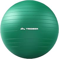 Trideer Swiss Ball Exercise Ball for Physical Therapy, Core Strength, Balance & Rehab Workouts - Anti-Burst & Durable