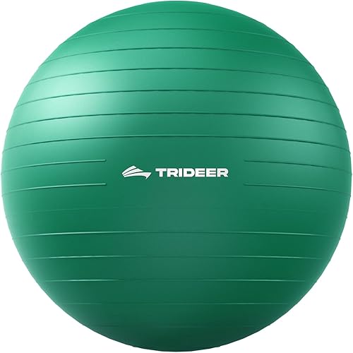 Trideer Exercise Ball for Physical Therapy, Swiss Ball Physio Ball for Rehab Exercises, Workout Fitness Ball for Core Strength, Yoga Ball for