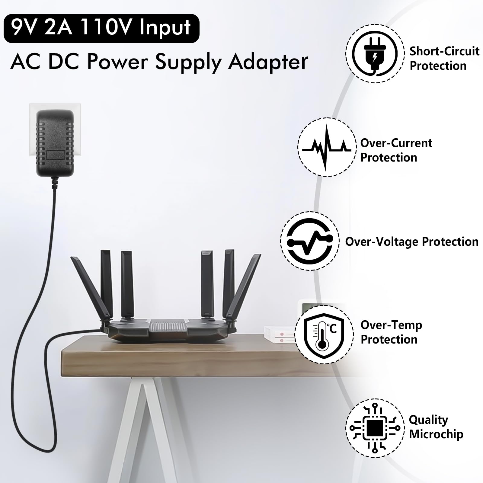 Akcesoria 12 V DC zasilacz sieciowy 12 V do gitary pedałowej, 12 V 2000 mA kabel do ładowania do fortepianu, keyboardu, efektów gitarowych, przejściówek, elektrody ujemnej