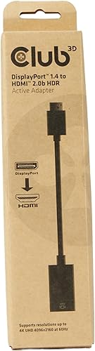 Miniatura 6 de Club 3D CAC-1080 DisplayPort 1.4 a HDMI 2.0b HDR Adaptador Activo MF