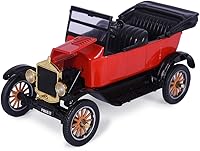Vista 4 de Motormax 1925 Ford Modelo T Touring Rojo 1/24 Modelo de coche fundido a troquel