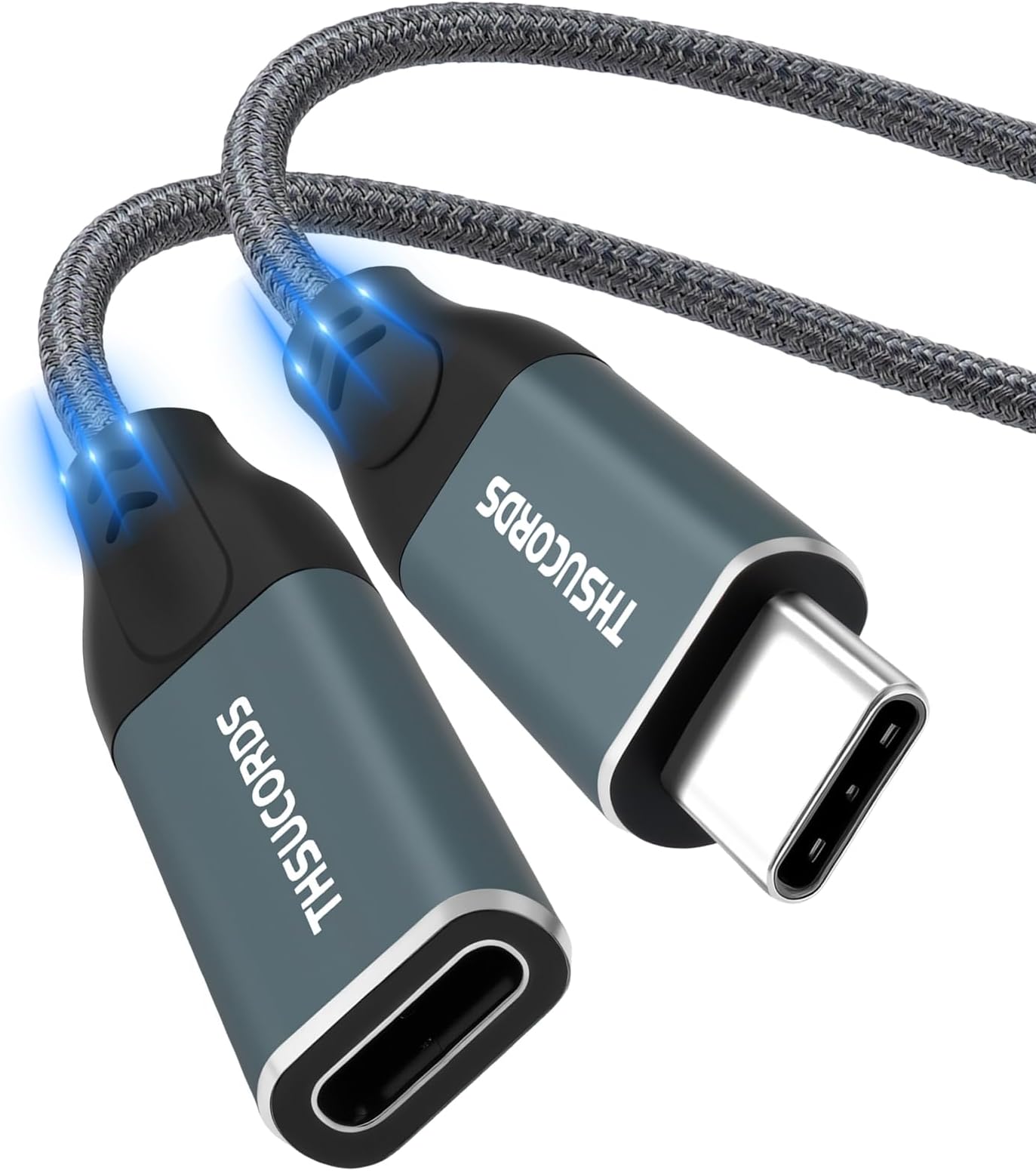 USB C Extension Cable 0.5M, USB Type C 3.2 10Gbps 100W Male to Female Cable for MacBook Pro/Air, Phone, Tablet etc