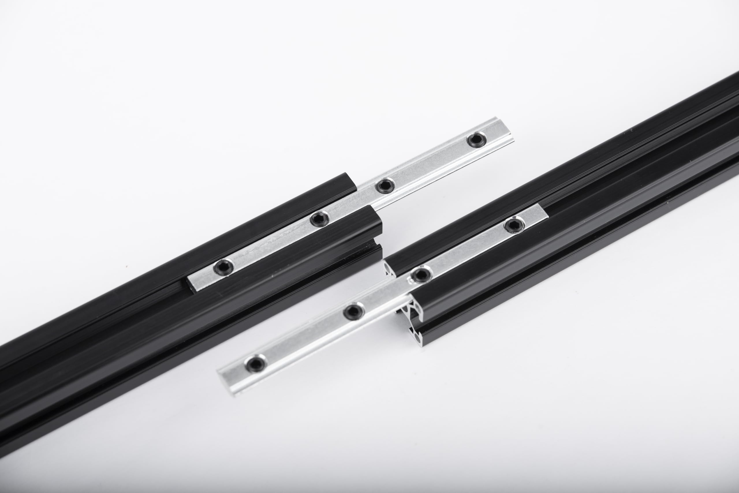 10 zestawów akcesoriów do profili aluminiowych serii 2020, wspornik złącza liniowego, 9,9 cm, odpowiedni do profili aluminiowych w kształcie litery T 6 mm