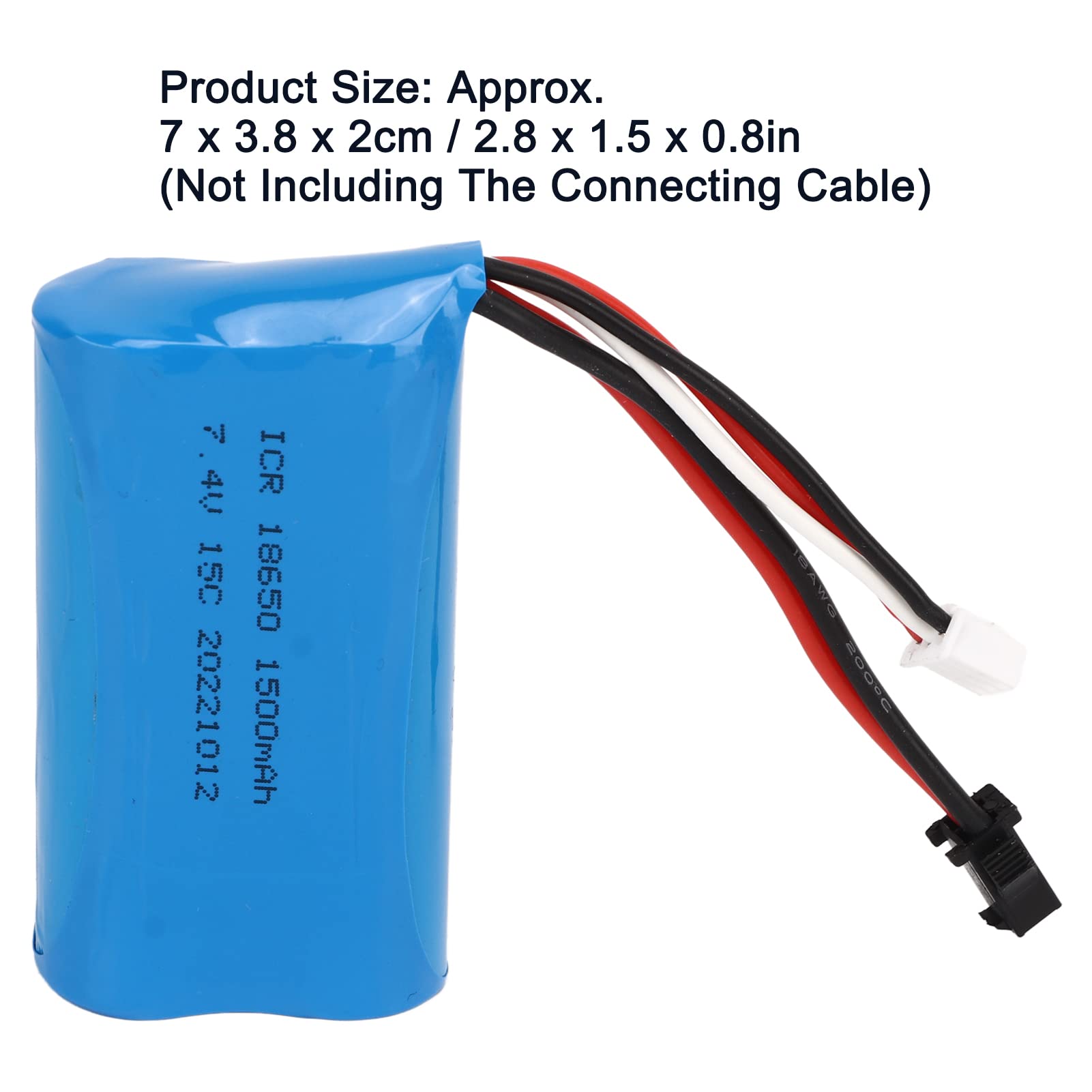 Batterie au lithium 7,4 V 1500 mAh SM tête améliorée RC pièces de rechange pour 822 RC Batterie d'avion pour T39 T40 F39