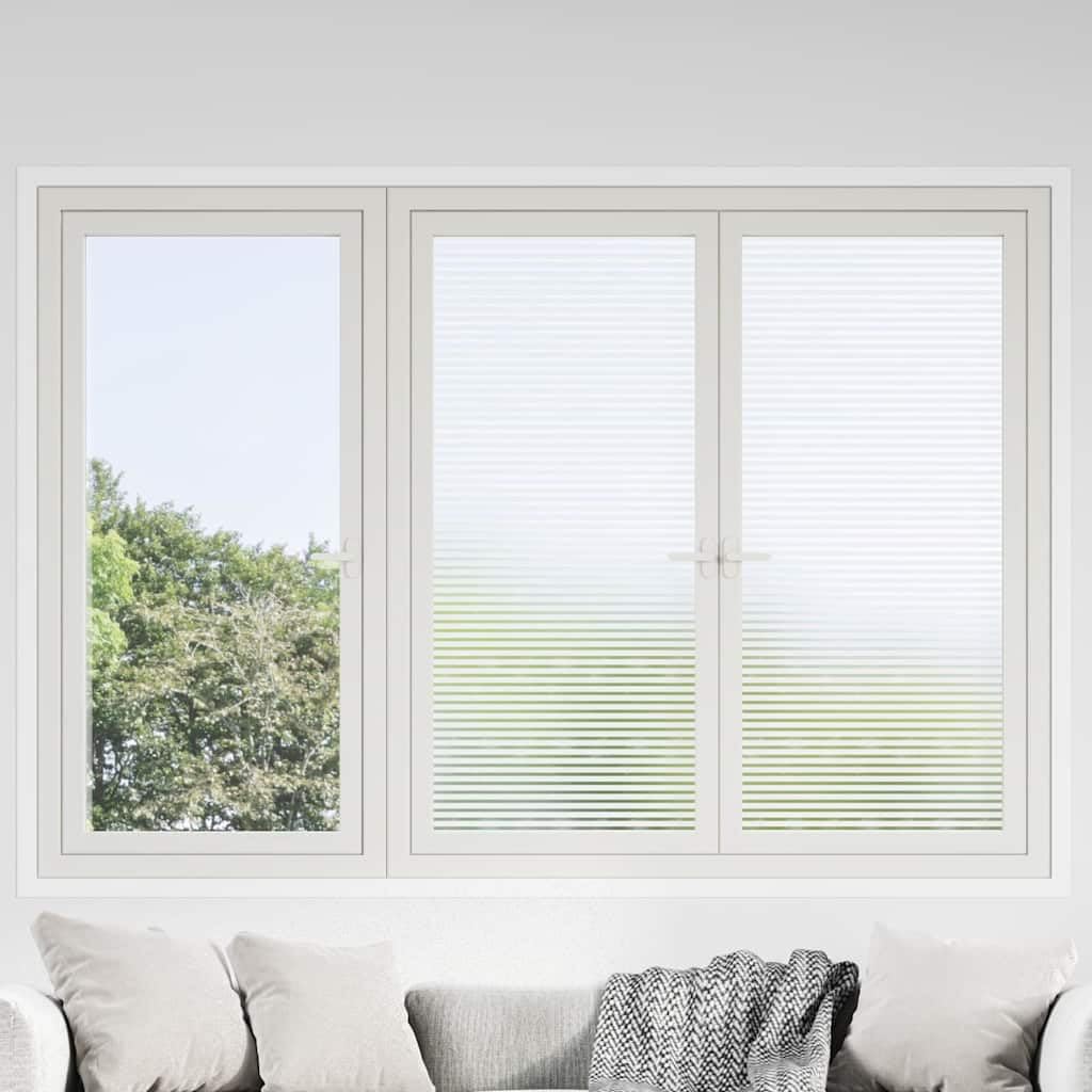 vidaXL Folia okienna, matowa, w paski, PVC