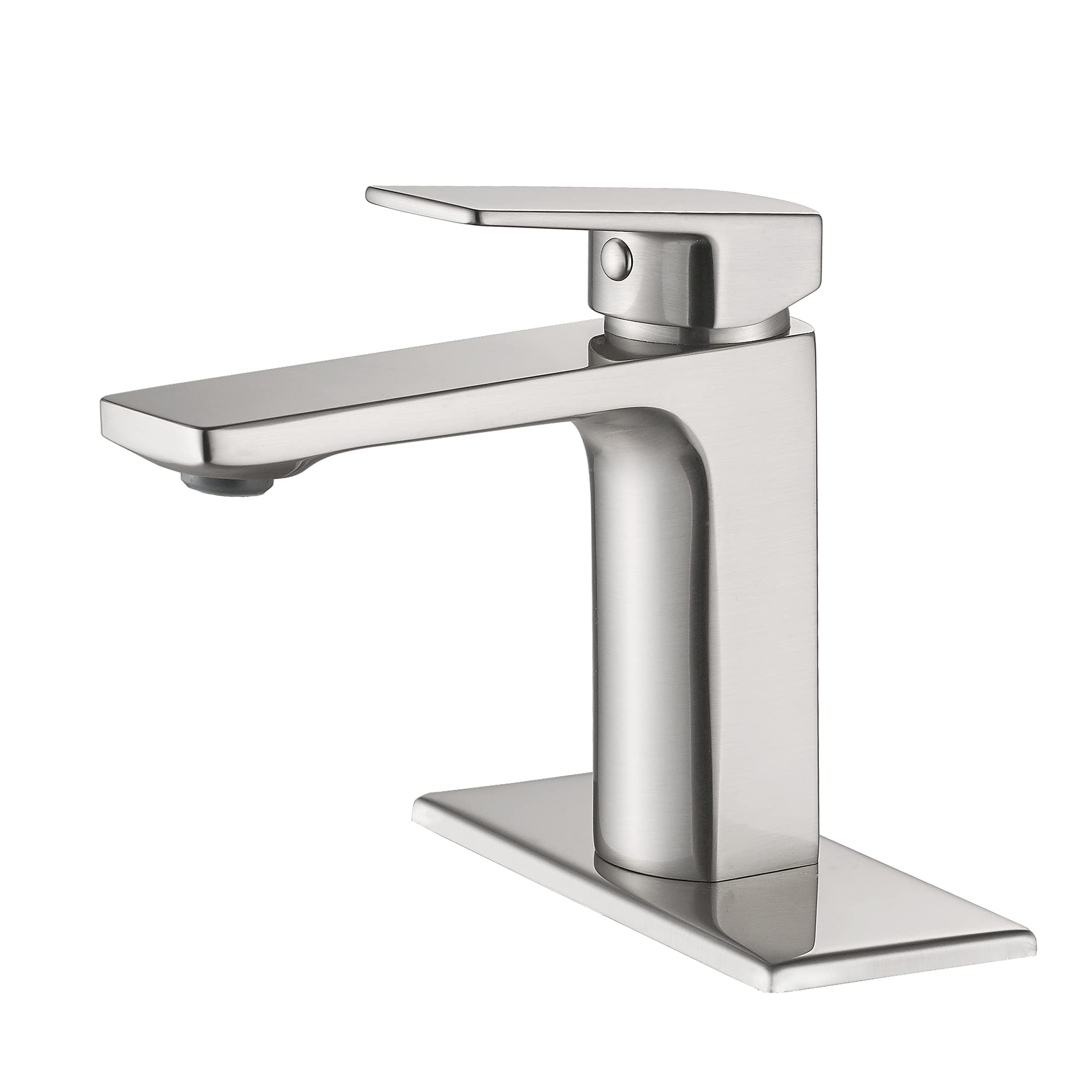 Brushed Nickel Bathroom Faucet Single Handle Bathroom Faucet 1 or 3