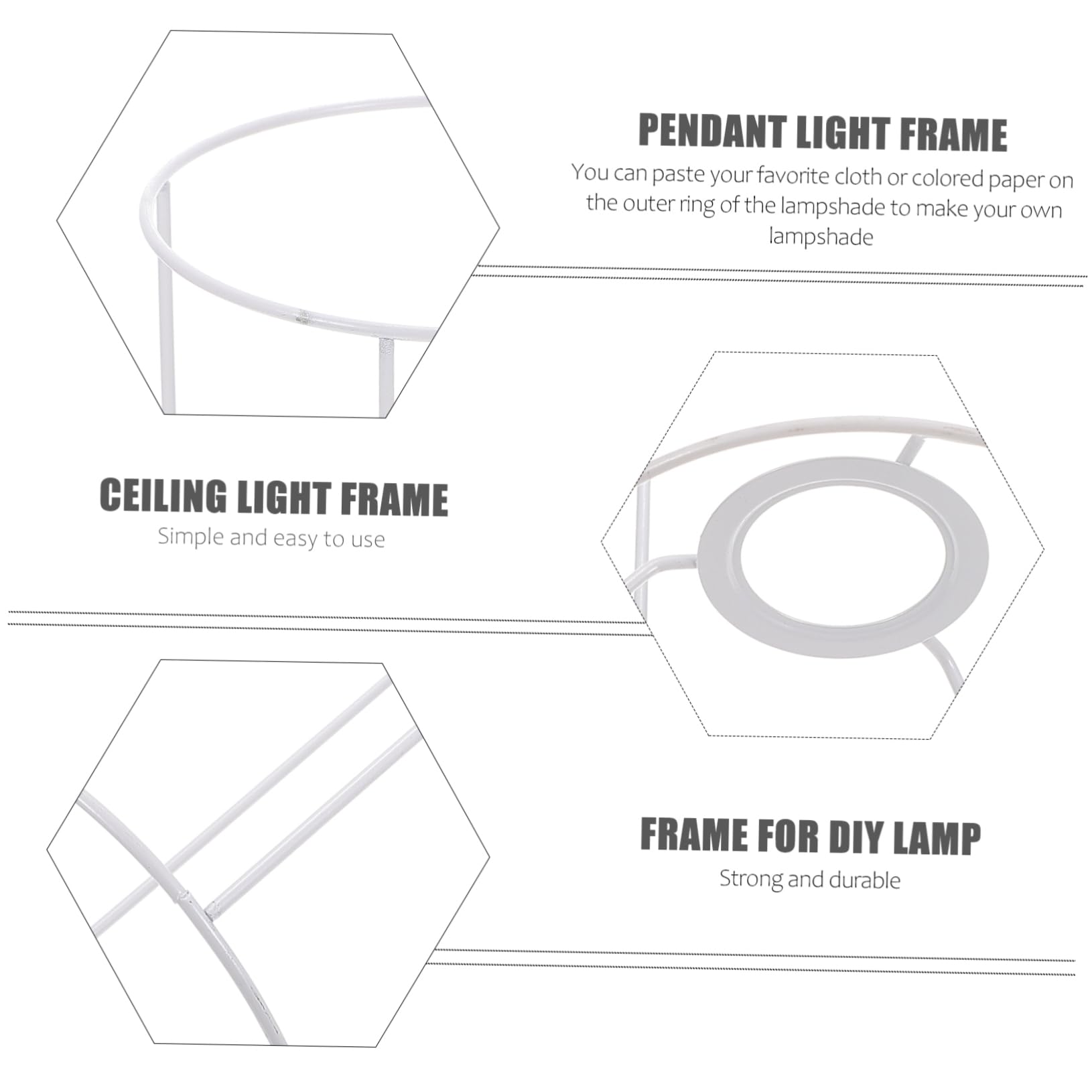 Zwarte Metalen Lampenkap - DIY Lampenframe Voor Zelfgemaakte Lampen Geschikt Voor Omwikkelen Breien Haken Of Direct Gebruik Industrieel Design Moderne Verlichting 20 Cm Hoog