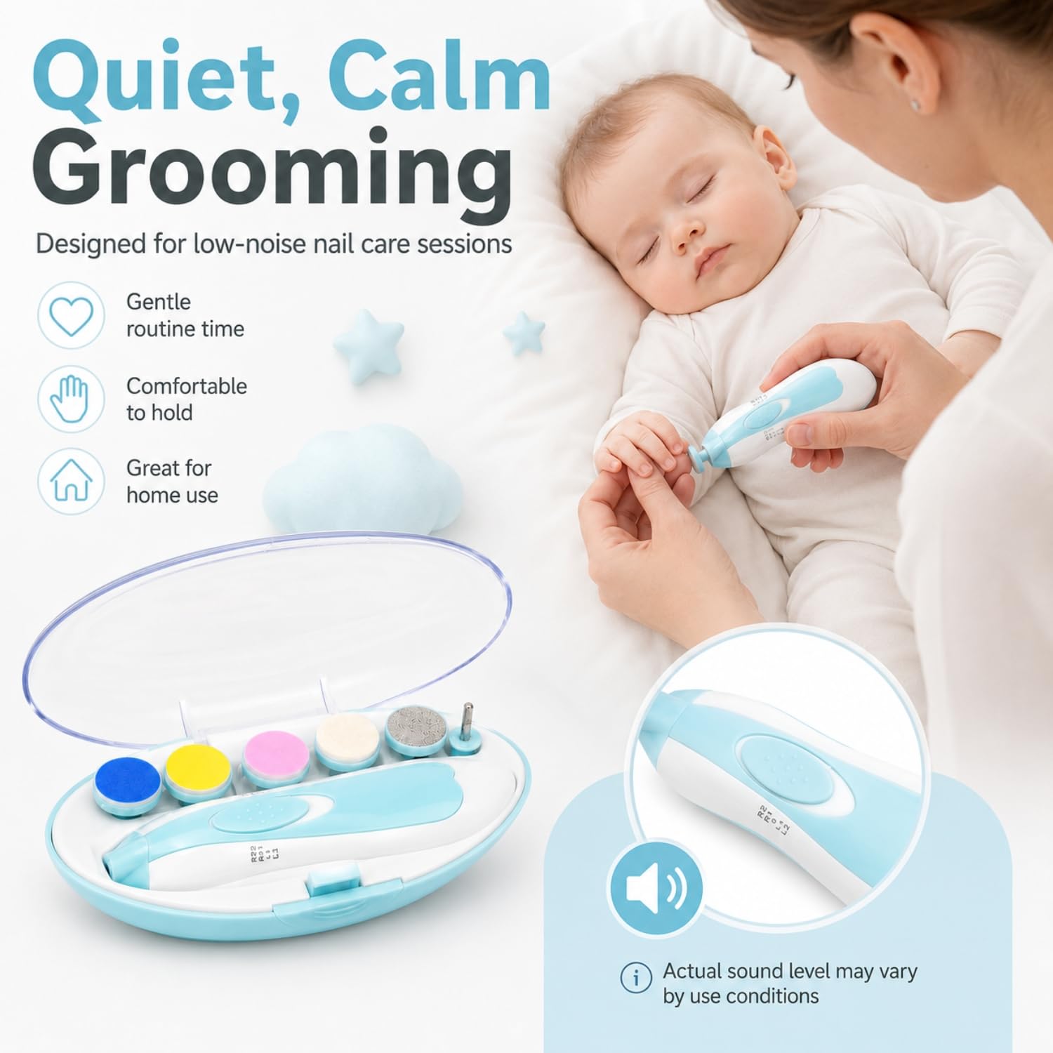 Toy Imagine Electric Baby Nail Trimmer with LED Light Multi Colour — Amazon image 9