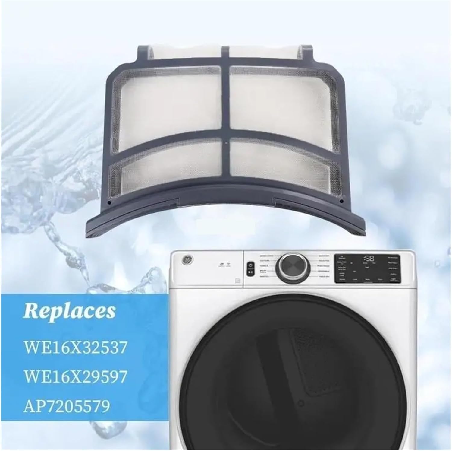 96GF WE16X32537 WE16X29597 AP7205579 Clothes Dryer Lint Filter Replacement For GFD55ESMN0DG Dryer Lint Trap Screen