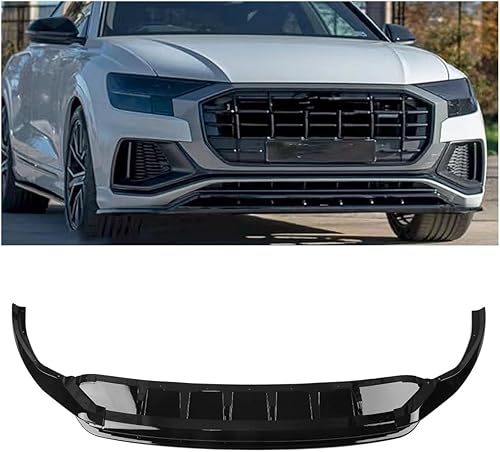Kit de carrocería divisor de alerón de parachoques delantero para Audi Q8 2019-2023 negro brillante