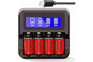 Yofraro CR123A Battery Charger - Arlo Battery Charger for CR123A Rechargeable Batteries