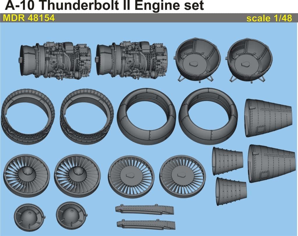 Bundle Metallic Details 1/48 MDR48153+MDR48154+MDR48159 for A-10 Thunderbolt II