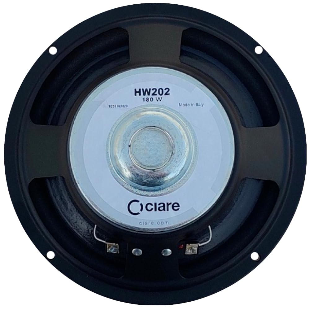 KIT Set pour CIARE HW202 1 woofer 20 cm 200 mm 8" diamètre 80 Watts rms et 180 Watts Max, impédance 8 ohm, 90 DB, pour Enceinte de fête à Domicile, 1 pièce