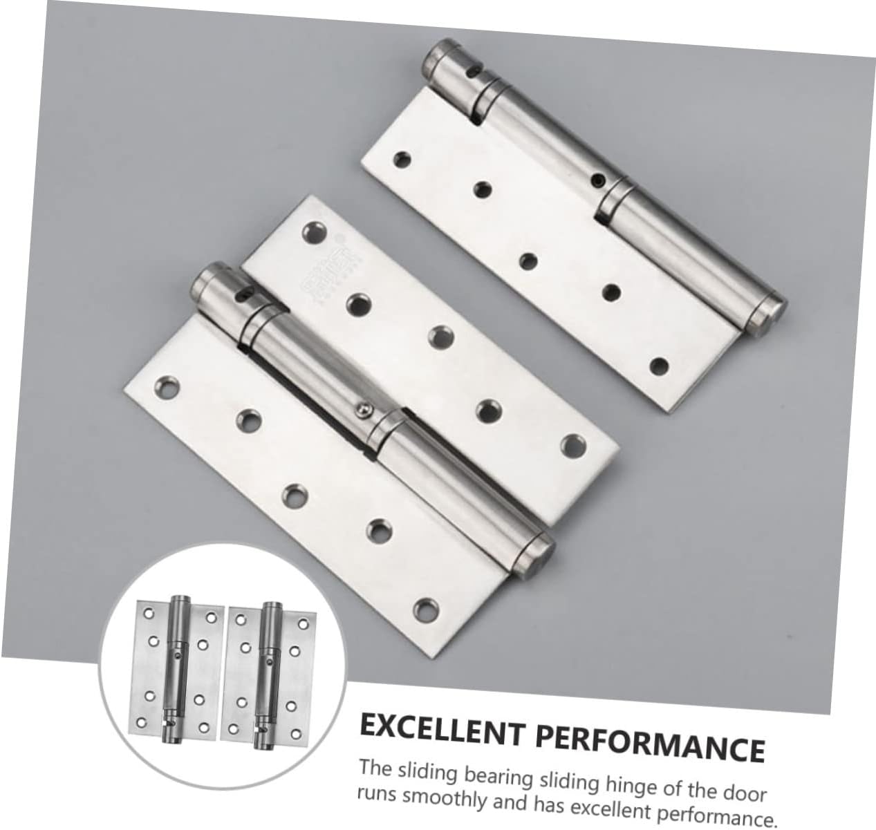 2pcs Stainless Steel Self Closing Hinge Heavy Duty Door Hinge for Bifold Barn Door Hardware