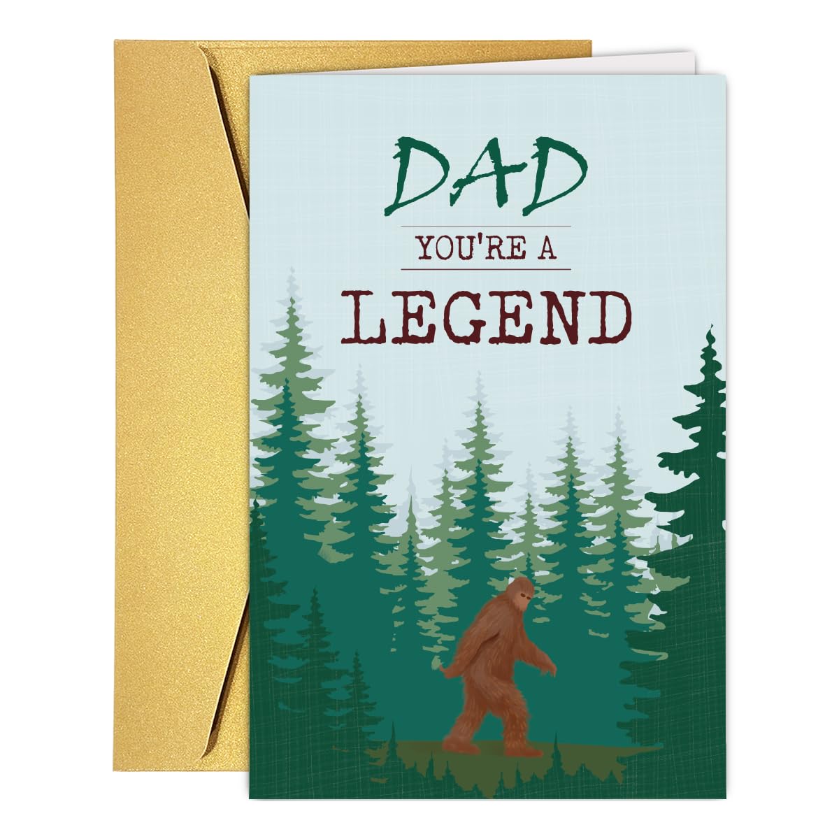 Unique Happy Birthday Cards Gift for Dad,Funny Legend Fathers Day Card for Dad Daddy Father Stepdad, Humorous Father' Day Card from Son Daughter Kids