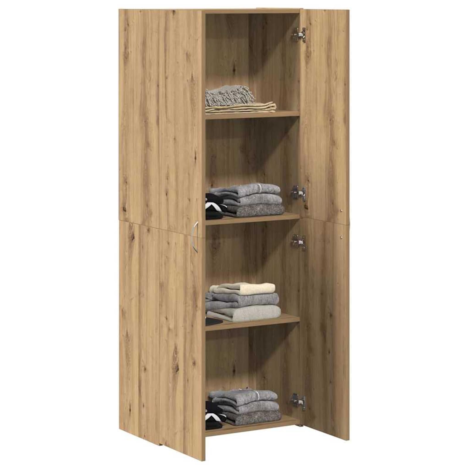 Homgoday Moderner Büroschrank Artisan-Eiche Holzwerkstoff 60 x 32 x 152,5 cm - für effizientes Büro-Organisation Model3365559