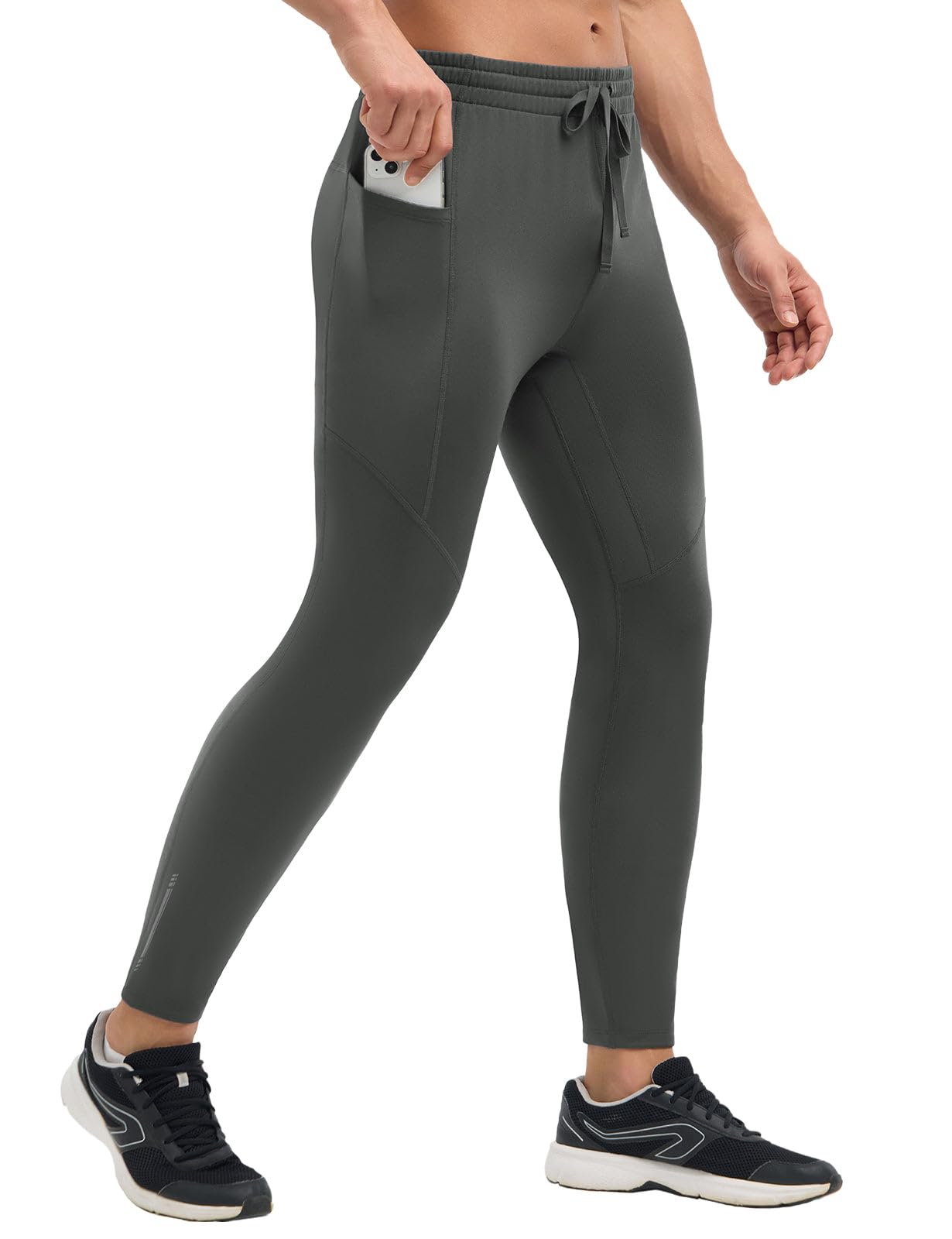 baleaf Pantalones de compresión térmicos para hombre, pantalones deportivos de invierno, pantalones de entrenamiento para exteriores, transpirables, pantalones largos