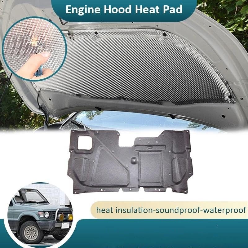 Tapis d'isolation moteur pour Pajero protégeant la peinture du capot avant - 3