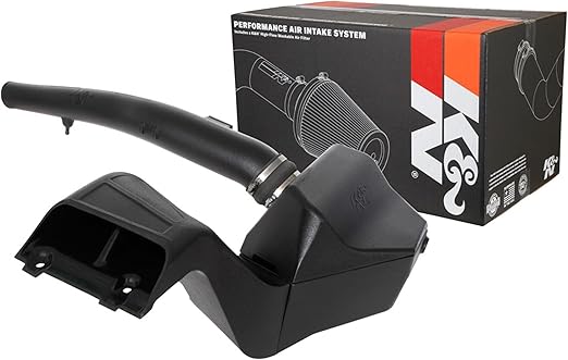 K&N Cold Air Intake System: High-Flow Air-Filter, Increase Performance & Horsepower: Compatible with 2018-2019 FORD F150, 63-2607