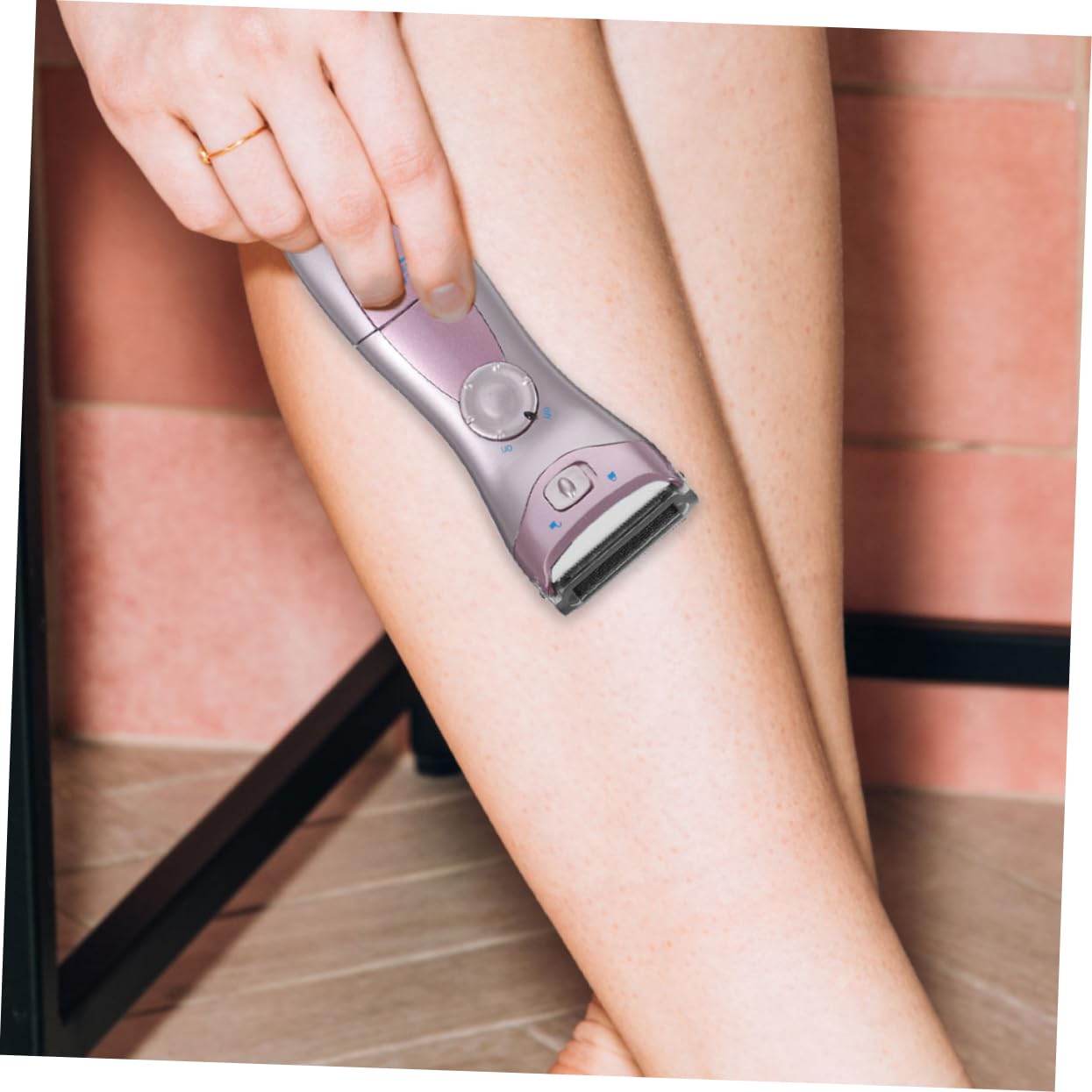 GALPADA Rasoio da donna senza fili per gambe, braccia, viso, ricaricabile, facile da pulire, per uso bagnato e asciutto