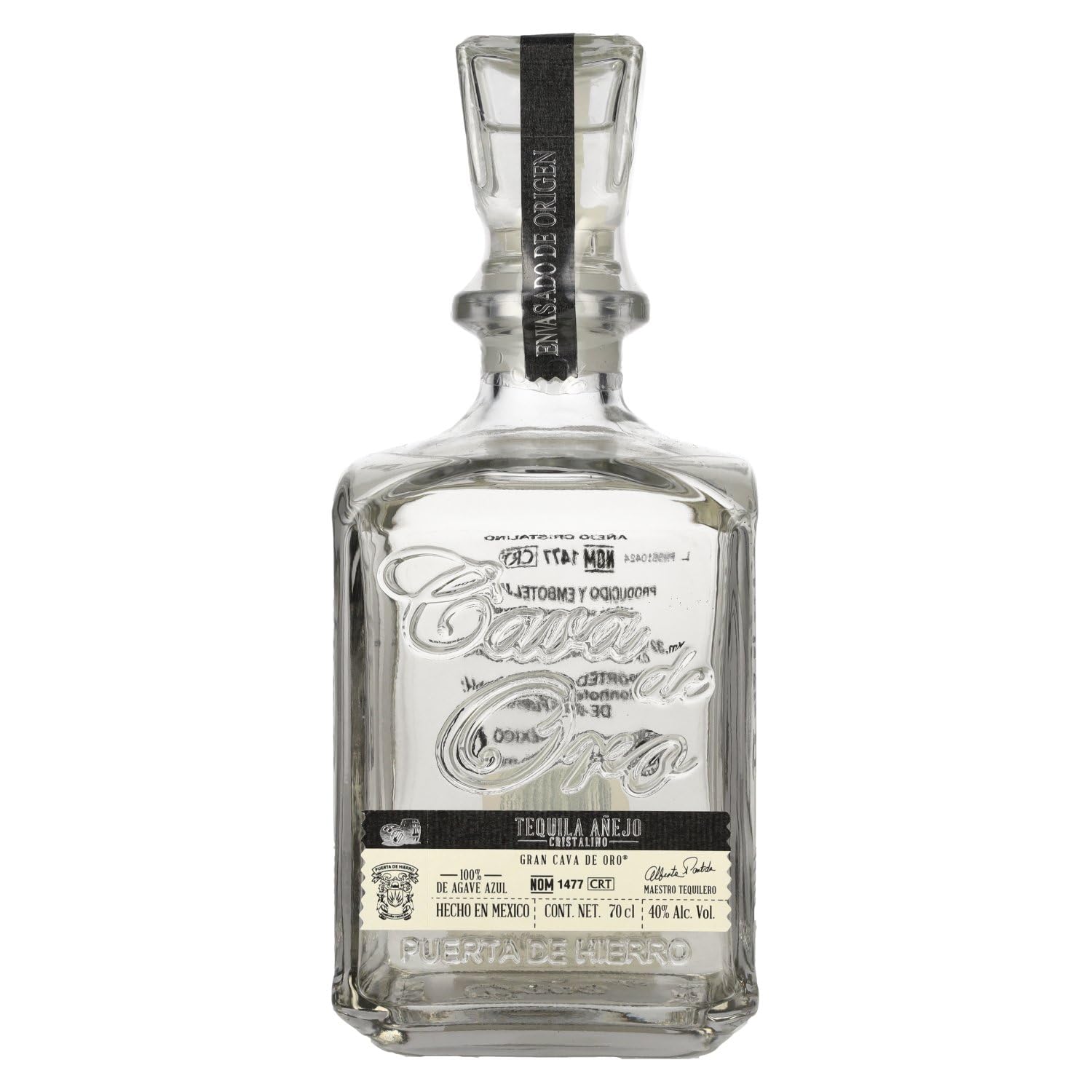Cava de Oro Añejo Cristalino Tequila 100% Agave